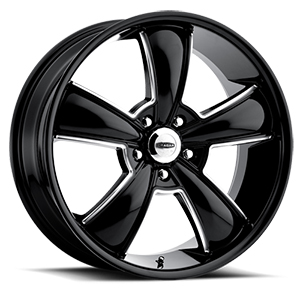 Cragar Modern Muscle 615 Black Machined