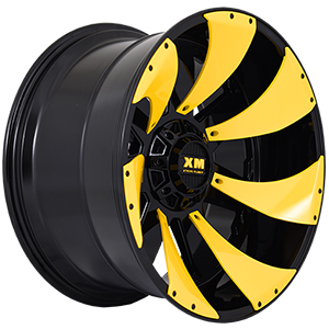 Xtreme Mudder XM326 Gloss Black Yellow Inserts