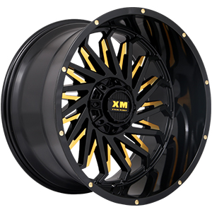 Xtreme Mudder XM330 Gloss Black Yellow Milled