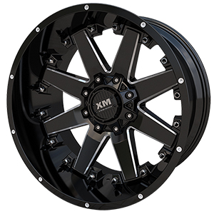 Xtreme Mudder XM334 Gloss Black Milled