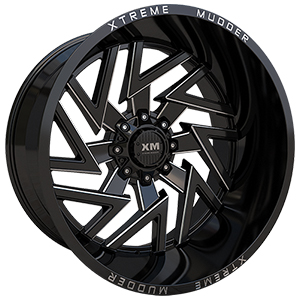 Xtreme Mudder XM341 Gloss Black Milled