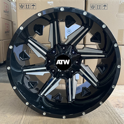 ATW Offroad 002 Gloss Black W/ Milled Spokes