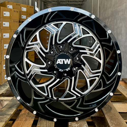 ATW Offroad 004 Gloss Black W/ Milled Spokes