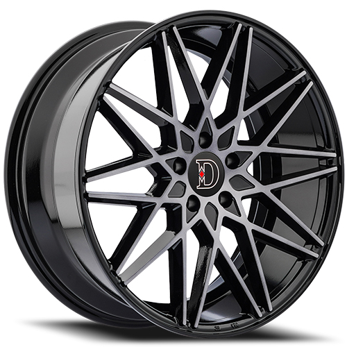 Defy Road Wheels D03 Gloss Black Machined W/ Dark Tinted Clear