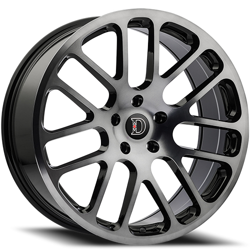 Defy Road Wheels D10 Gloss Black Machined W/ Dark Tinted Clear