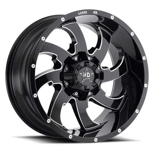 Luxxx HD Offroad LHD-12 Gloss Black Milled