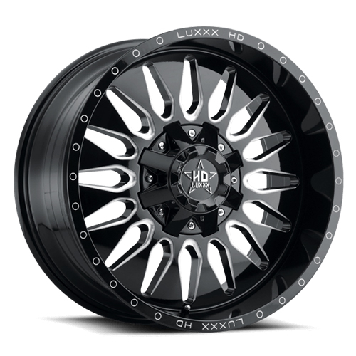 Luxxx HD Offroad LHD-24 Gloss Black Milled