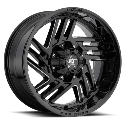 Luxxx HD Offroad LHD-4 Gloss Black Milled