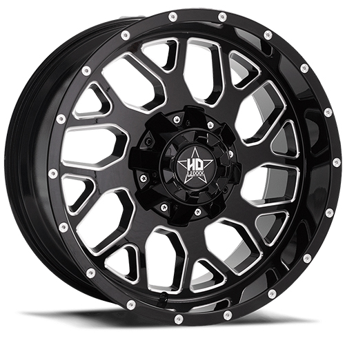 Luxxx HD Offroad LHD-8 Gloss Black Milled