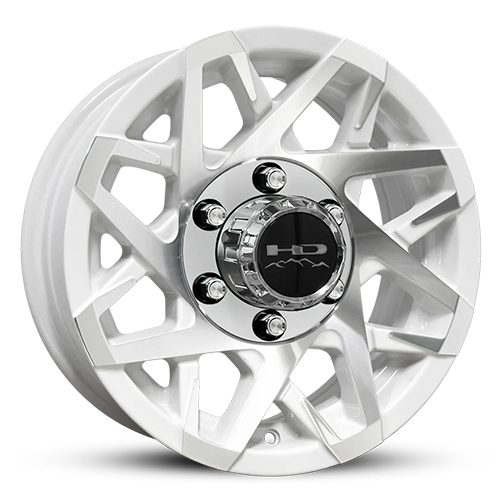 HD Trailer Wheels Canyon Trailer Gloss White With Machined Face