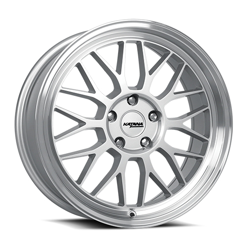 Katana Wheels KR06 Gloss Silver W/ Machined Lip