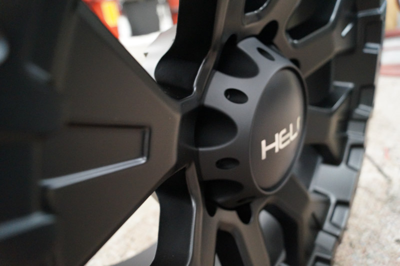 Helo He878 18x9 8 Lug Satin Black Wheels Rims .JPG