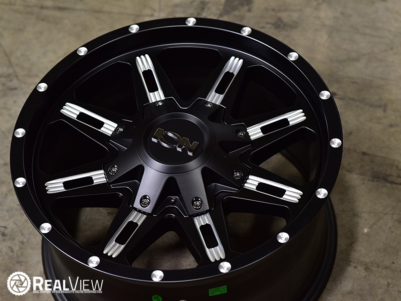 Ion 184 17x9 Satin Black Milled Wheels Rims 