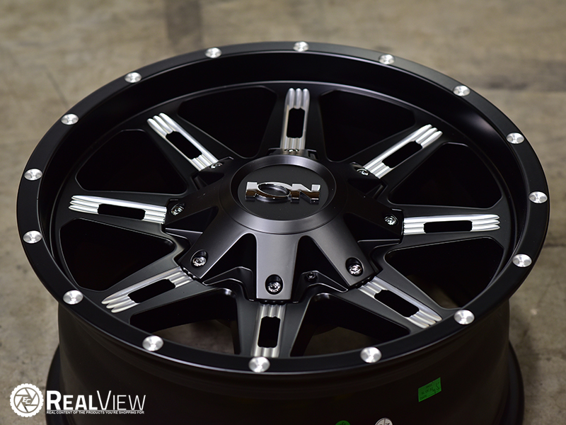 Ion 184 17x9 Satin Black Milled Wheels Rims 