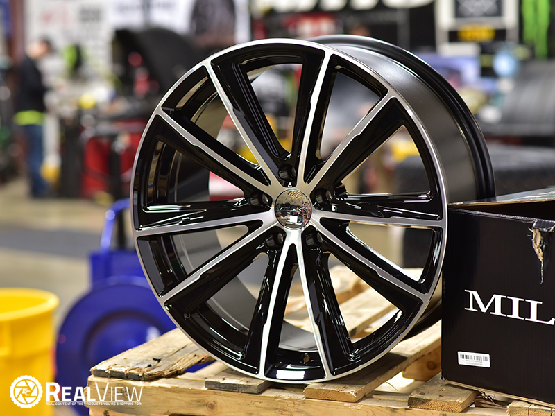 Milani 471 Splinter 20x9 35 Gloss Black Machined Wheels Rims 