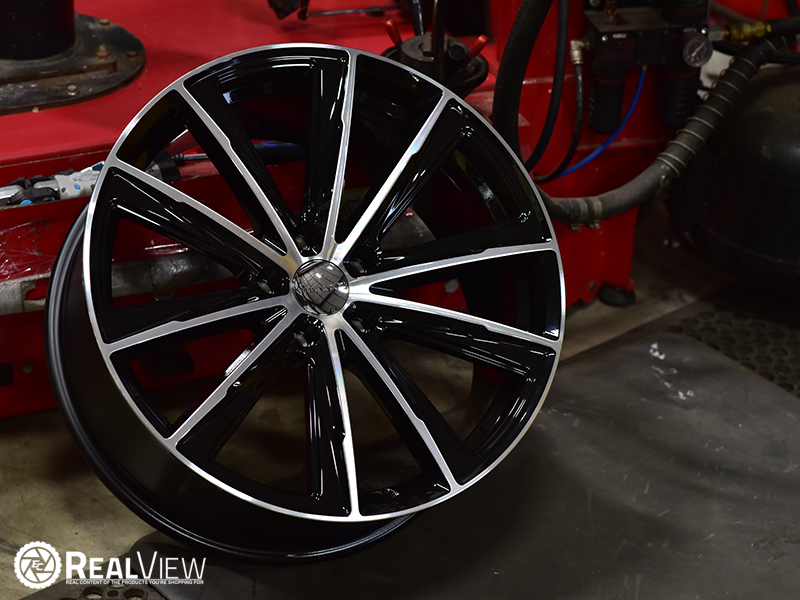 Milani 471 Splinter 20x9 35 Gloss Black Machined Wheels Rims 