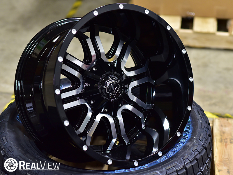 Tis 535mb 20x12 44gloss Black Machined Wheels Rims 