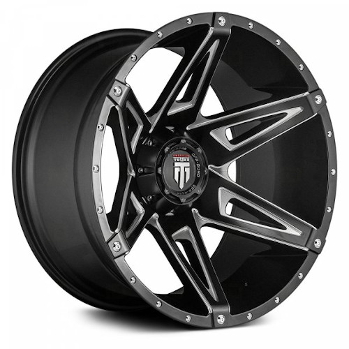 American Truxx Kutz AT1902 Gloss Black W/ Milled Spokes Photo