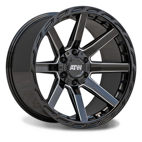 ATW Offroad Everglades Gloss Black With Milled Spokes Photo