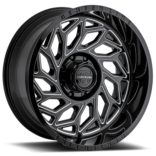 Centerline Offroad LT-6 846 Gloss Black W/ Milled Spokes Photo