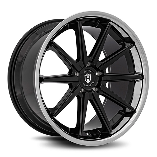 Curva Concepts C24 Gloss Black Stainless Chrome Lip Photo