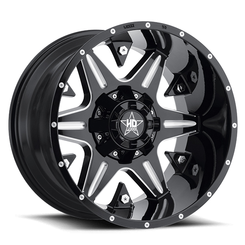 Luxxx HD Offroad LHD-3 Gloss Black Milled Photo