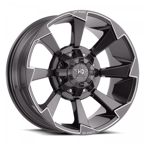 Luxxx HD Offroad LHD-16 Lava Gray Milled Photo