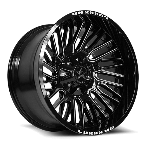 Luxxx HD Offroad LHD-28 Gloss Black Milled Photo