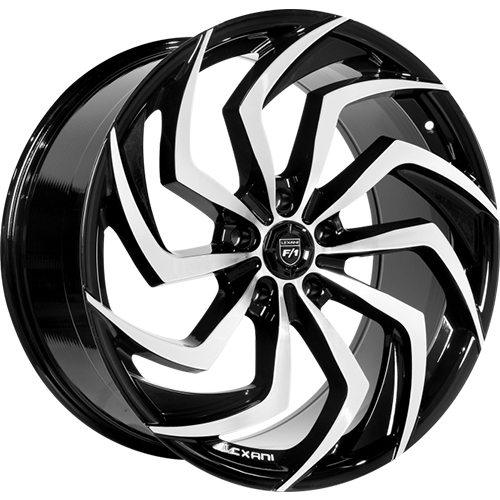 Lexani Shadow 698 Gloss Black W/ Machined Face Photo