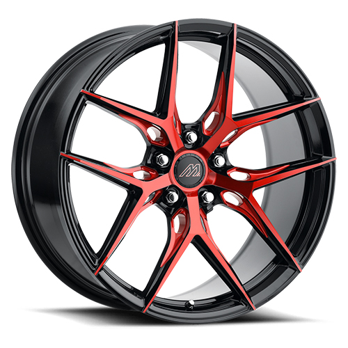 Mach Forged MF.12 Gloss Black With Red Machined Face Photo