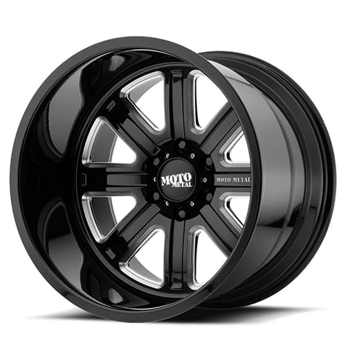 Moto Metal MO402 Gloss Black W/ Milled Spokes Photo