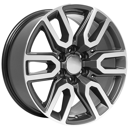 OE Wheels GMC Sierra CV36 Gunmetal Machined Photo