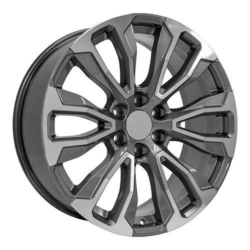 OE Wheels GMC Yukon 1500 CV30 Gunmetal Machined Photo