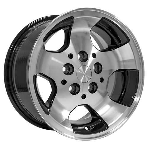 OE Wheels Jeep Wrangler JP08 Black Machined