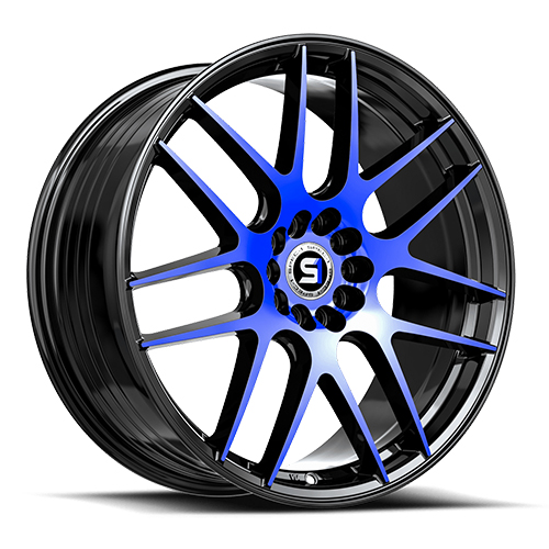 Spec-1 SP-65 Gloss Black With Blue Machined Accents Photo