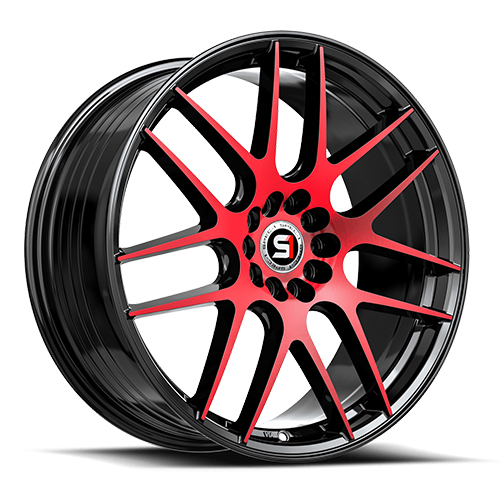 Spec-1 SP-65 Gloss Black With Red Machined Accents Photo